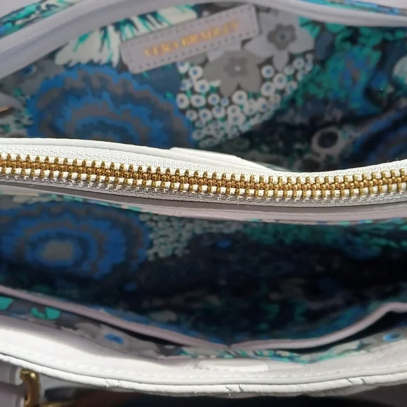 Vera Bradley Gray Quilted Top-Handle Satchel - Picture 5 of 15